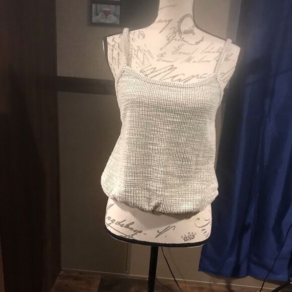 Loft Gray Spaghetti Strap Crop Top Women's Size XS - Picture 11 of 13